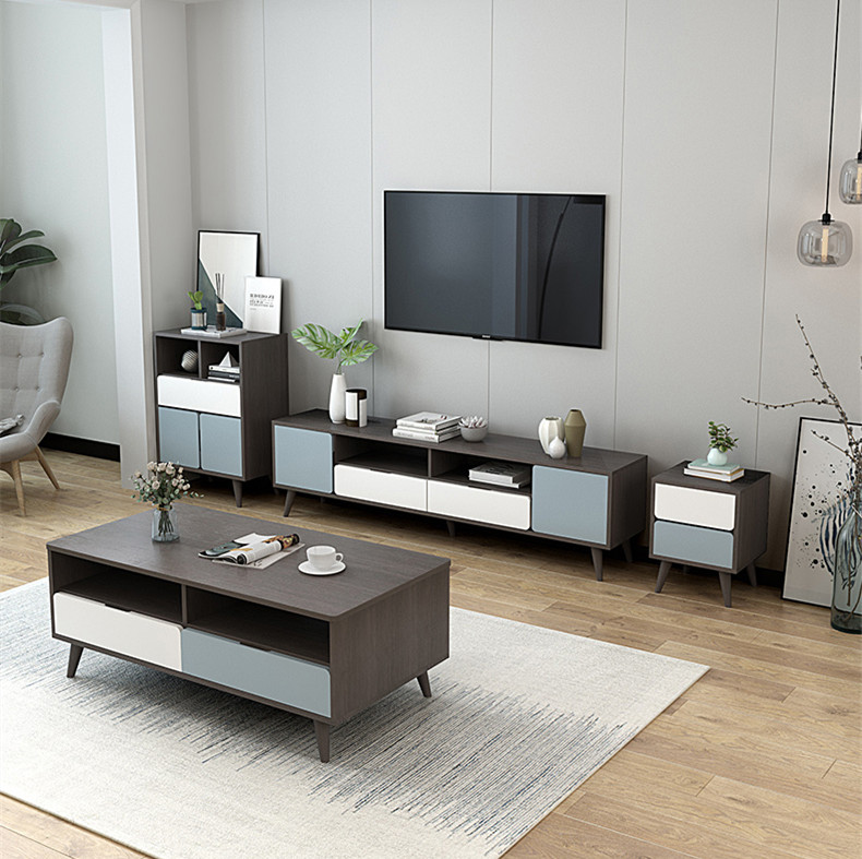 TV Cabinet Coffee Table Set Nordic Bedroom TV Cabinet Master Bedroom Modern Simple Living Room TV Cabinet