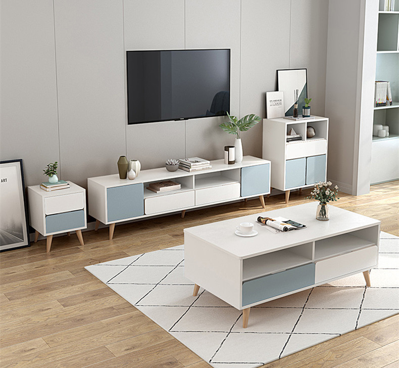 TV Cabinet Coffee Table Set Nordic Bedroom TV Cabinet Master Bedroom Modern Simple Living Room TV Cabinet