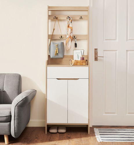 Nordic Simple Modern Wooden Shoes Cabinet Door Porch Cabinet Air Storage Cabinet Shoe Rack