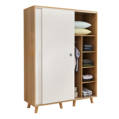 Wardrobe Solid Wood Modern Simple Children's Cabinet Household Bedroom Simple Wardrobe