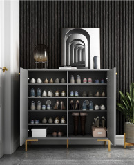 Nordic Shoe Cabinet Household Door Storage Porch Cabinet Simple Modern Large Capacity Storage Hall Shoe Cabinet/Shoe Rack