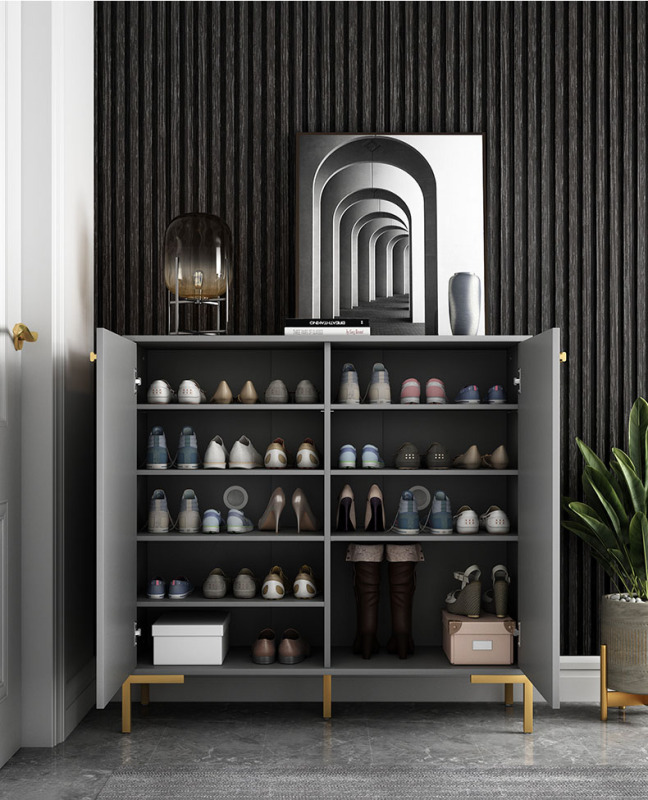 Nordic Shoe Cabinet Household Door Storage Porch Cabinet Simple Modern Large Capacity Storage Hall Shoe Cabinet/Shoe Rack