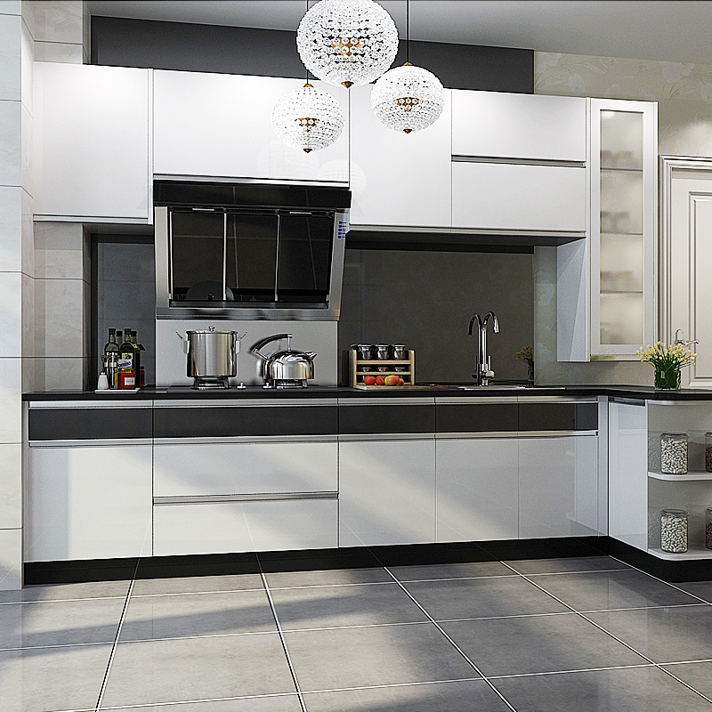 Design Kitchen Cabinet 2020 Customized Beautiful Design Assemble Wood Kitchen Cabinet