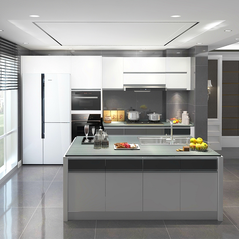 Design Kitchen Cabinet 2020 Customized Beautiful Design Assemble Wood Kitchen Cabinet