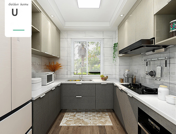 Modern Home Furniture Contracted Small Kitchen Cabinet Custom Integral Kitchen Cabinet Custom-Made Simple Cabinet