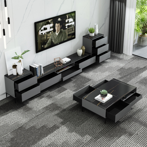 China Modern Design Living Room Simple Style Wooden Color Cabinet TV Stand Furniture
