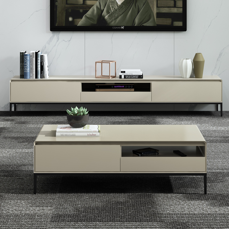 TV Cabinet Coffee Table Simple Post-Modern Ultra-Thin Narrow Solid Wood Bedroom TV Cabinet