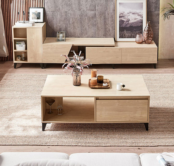 Nordic Style Coffee Table TV Play Cabinet Combination