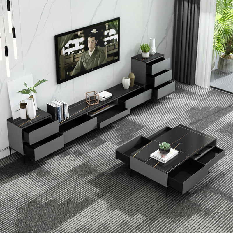 TV Cabinet Coffee Table Simple Post-Modern Ultra-Thin Narrow Solid Wood Bedroom TV Cabinet