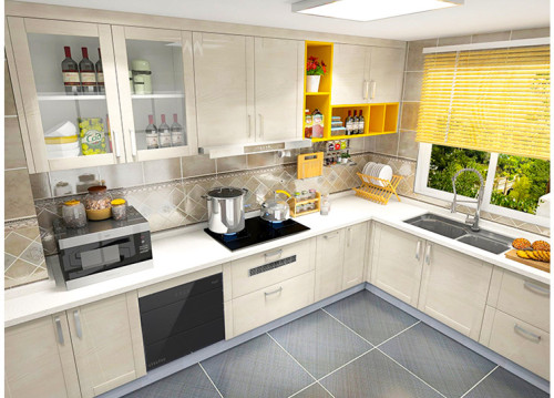Modern Home Wooden Furniture Kitchen Cabinet Custom Integral Kitchen Simple Custom Assembly Kitchen Cabinet