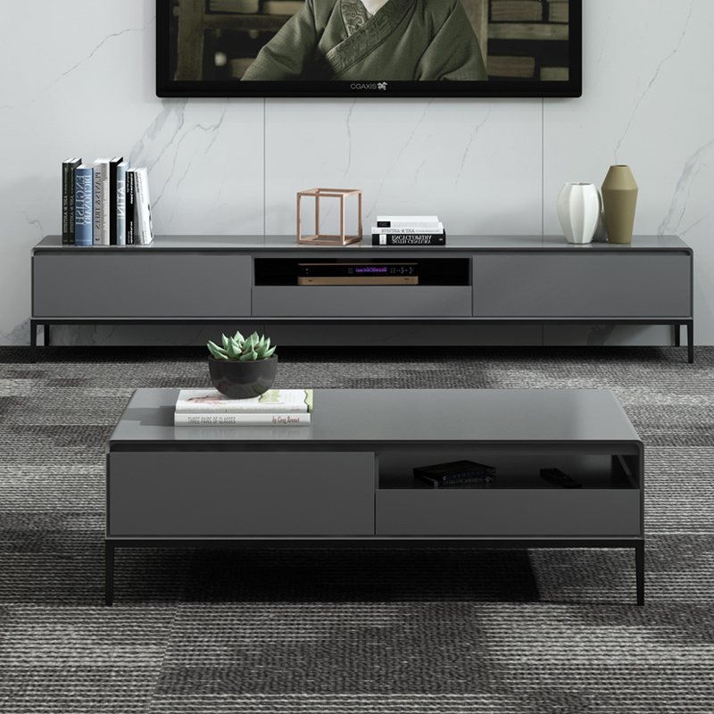 TV Cabinet Coffee Table Simple Post-Modern Ultra-Thin Narrow Solid Wood Bedroom TV Cabinet