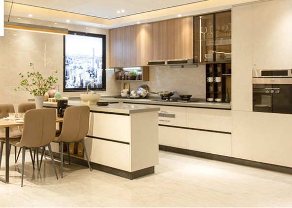 Modern Home Wooden Furniture Kitchen Cabinet Custom Integral Kitchen Simple Custom Assembly Kitchen Cabinet