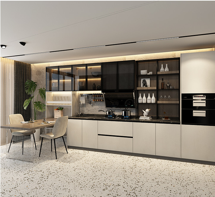 Modern Contracted Integral Ambry Custom Kitchen Countertop Ambry Integral Ambry Kitchen Cabinet