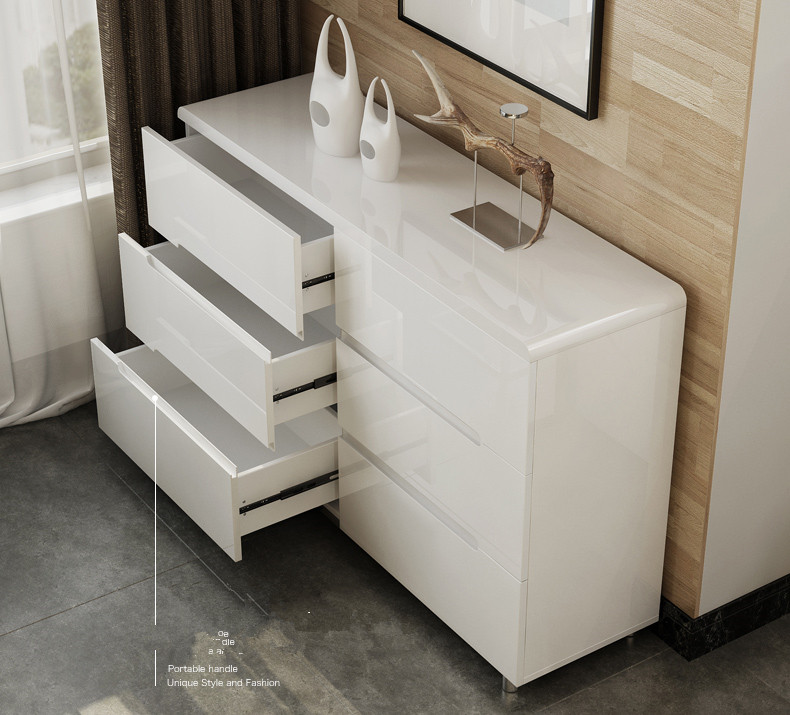 Simple Modern Living Room Lockers Drawer Cabinet Bedroom Storage Cabinet Economic-Type Chest of Drawers