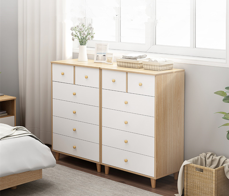 Nordic Solid Wooden Leg Chest of Drawers Chest of Drawers Chest of Drawers Chest of Drawers Storage Chest of Drawers