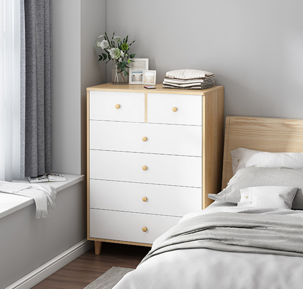 Nordic Solid Wooden Leg Chest of Drawers Chest of Drawers Chest of Drawers Chest of Drawers Storage Chest of Drawers
