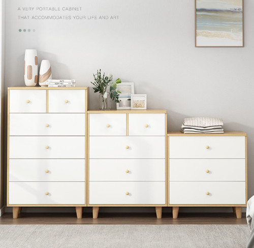 Nordic Solid Wooden Leg Chest of Drawers Chest of Drawers Chest of Drawers Chest of Drawers Storage Chest of Drawers