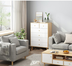 Nordic Solid Wooden Leg Chest of Drawers Chest of Drawers Chest of Drawers Chest of Drawers Storage Chest of Drawers