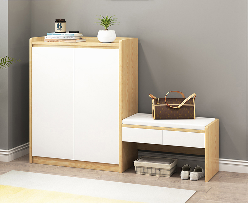 Nordic Shoe Cabinet Simple Modern Multi-Functional Hall Porch Cabinet Living Room Storage Storage Cabinet Shoe Rack