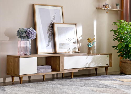 Nordic Simple Telescopic TV Cabinet Living Room Furniture Tea Table TV Cabinet/TV Stand