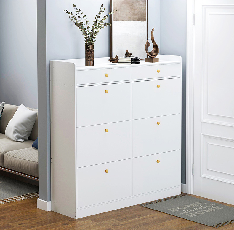 Shoe Cabinet Household Ultra-Thin Storage Porch Cabinet Indoor Multi-Layer Turnover Shoe Cabinet Shoe Rack