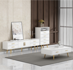 Nordic TV Cabinet Simple Modern Living Room Bedroom White TV Cabinet/TV Stand