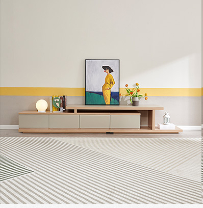 Nordic Tea Table TV Cabinet Combination Retractable TV Cabinet Living Room Simple Complete of Furniture TV Stand