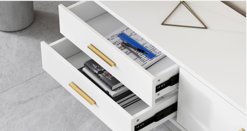 Nordic TV Cabinet Simple Modern Living Room Bedroom White TV Cabinet/TV Stand