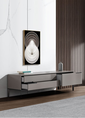 Nordic TV Cabinet Tea Table Combination Simple Modern Living Room TV Side Cabinet Bedroom TV Stand