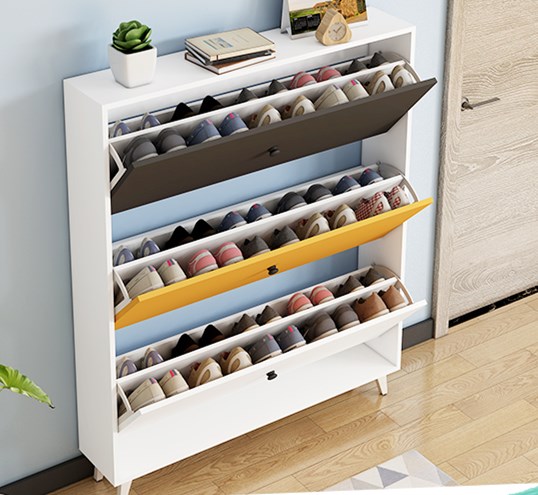 Shoe cabinet door entry simple shoe rack multi-function storage cabinet household large capacity porch cabinet shoe rack