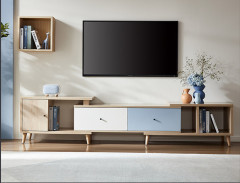Tea Table TV Cabinet Combination Family Retractable TV Cabinet Nordic Living Room Furniture TV Cabinet/TV Stand