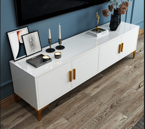 TV Cabinet Modern Simple Tea Table Combination Nordic Wall Cabinet Living Room Light Luxury Small Bedroom TV Cabinet/TV Stand