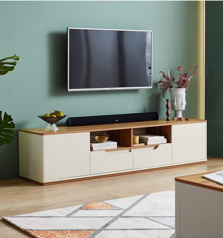 Nordic Style TV Cabinet Tea Table Combination Set Modern Small Family Simple Cabinet Furniture TV Cabinet/TV Stand