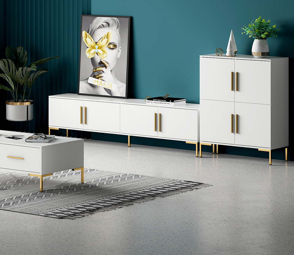 Nordic Modern Simple Small Family Home Furniture Livingroom TV Cabinet/TV Stand