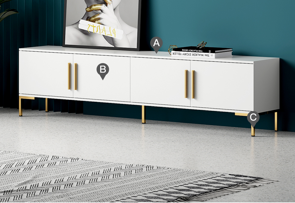 Nordic Modern Simple Small Family Home Furniture Livingroom TV Cabinet/TV Stand