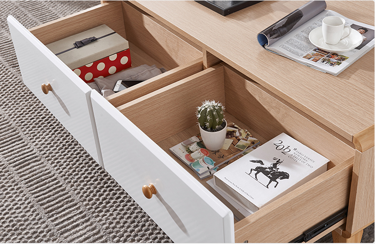 Nordic TV Cabinet Simple Minimalist TV Cabinet Tea Table Combination Living Room High Cabinet TV Cabinet/TV Stand