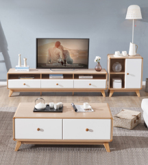 Nordic TV Cabinet Simple Minimalist TV Cabinet Tea Table Combination Living Room High Cabinet TV Cabinet/TV Stand