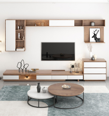 Modern Simple TV Cabinet Tea Table Combination Nordic Ground Cabinet Living Room TV Cabinet/TV Stand