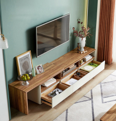 Nordic Style TV Cabinet Tea Table Combination Set Modern Small Family Simple Cabinet Furniture TV Cabinet/TV Stand