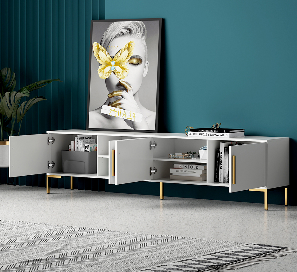 Nordic Modern Simple Small Family Home Furniture Livingroom TV Cabinet/TV Stand