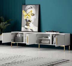 Nordic Modern Simple Small Family Home Furniture Livingroom TV Cabinet/TV Stand