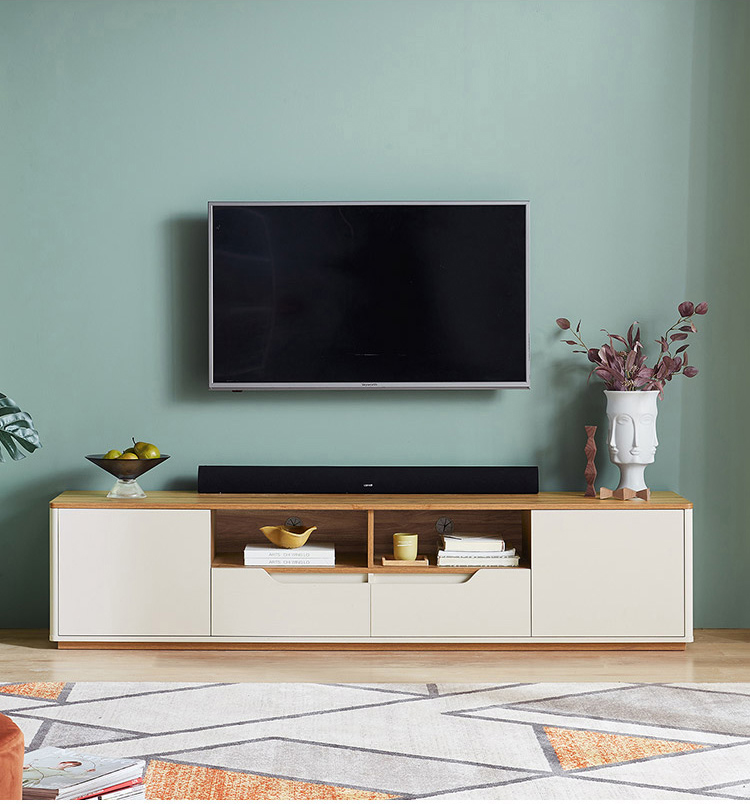 Nordic Style TV Cabinet Tea Table Combination Set Modern Small Family Simple Cabinet Furniture TV Cabinet/TV Stand