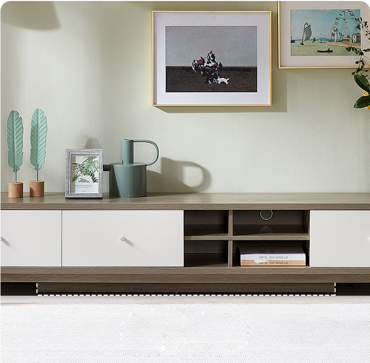 Nordic Modern Simple Furniture Living Room Tea Table Combination TV Cabinet/TV Stand