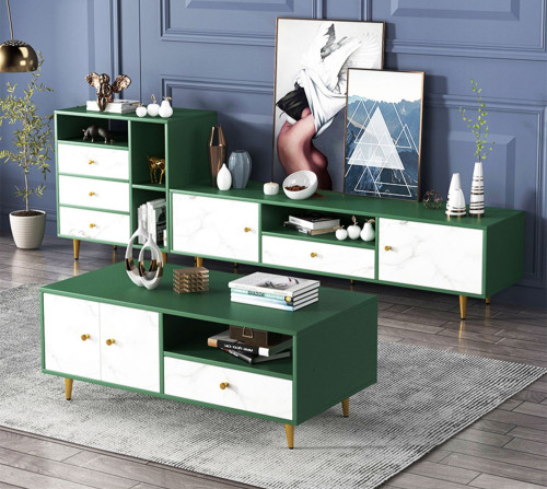 TV Cabinet Tea Table Family Living Room Simple Modern Background Wall Cabinet TV Cabinet/TV Stand