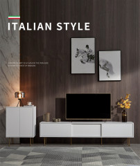 Nordic TV Cabinet Modern Simple Light Luxury TV Cabinet Tea Table Combination Living Room Small TV Cabinet/TV Stand