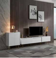 Nordic TV Cabinet Modern Simple Light Luxury TV Cabinet Tea Table Combination Living Room Small TV Cabinet/TV Stand