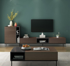 Light luxury TV Cabinet Tea table combination, modern simple multi-function TV cabinet, Nordic Living Room Set TV stand