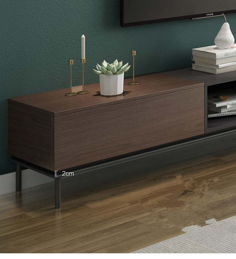 Light luxury TV Cabinet Tea table combination, modern simple multi-function TV cabinet, Nordic Living Room Set TV stand