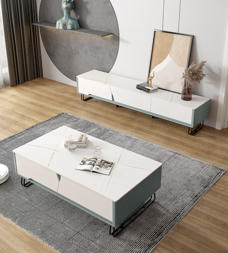 TV Cabinet Tea Table Modern Simple Small Cabinet Dining Table and Chair Combination Set Home TV Cabinet/TV Stand