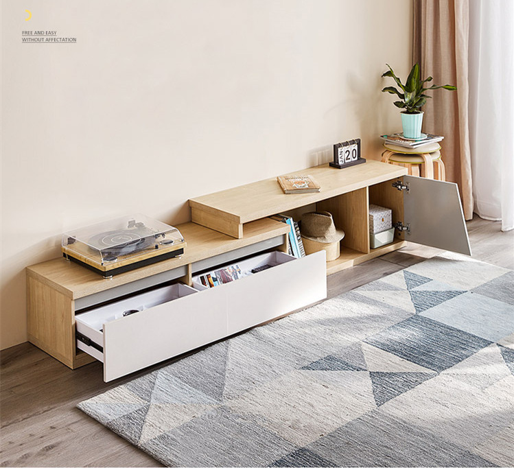 Modern Simple Family TV Cabinet Tea Table Combination Storage Small Household Cabinet Set TV Cabinet/TV Stand